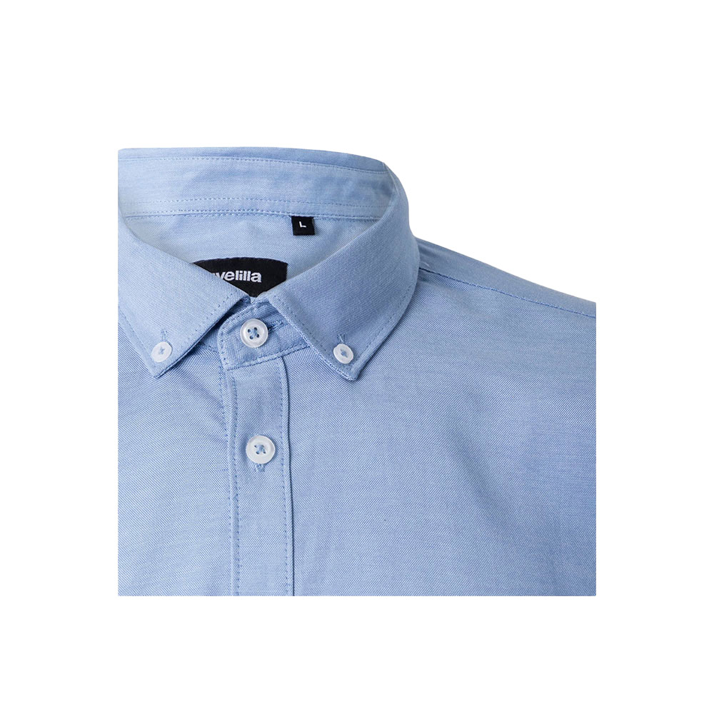 VL PRITHVI MAN. Camicia Oxford da uomo (180 g/m²) in cotone (50%), poliestere (45%) ed elastan (5%)