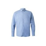 VL PRITHVI MAN. Hemd Oxford (180 g/m&sup2;) f&uuml;r Herren, aus Baumwolle (50 %), Polyester (45 %) und Elasthan (5 %) - Blau