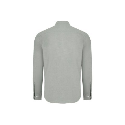 VL PRITHVI MAN. Hemd Oxford (180 g/m&sup2;) f&uuml;r Herren, aus Baumwolle (50 %), Polyester (45 %) und Elasthan (5 %) - Gr&uuml;n