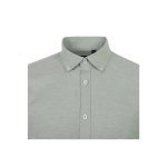 VL PRITHVI MAN. Hemd Oxford (180 g/m&sup2;) f&uuml;r Herren, aus Baumwolle (50 %), Polyester (45 %) und Elasthan (5 %) - Gr&uuml;n