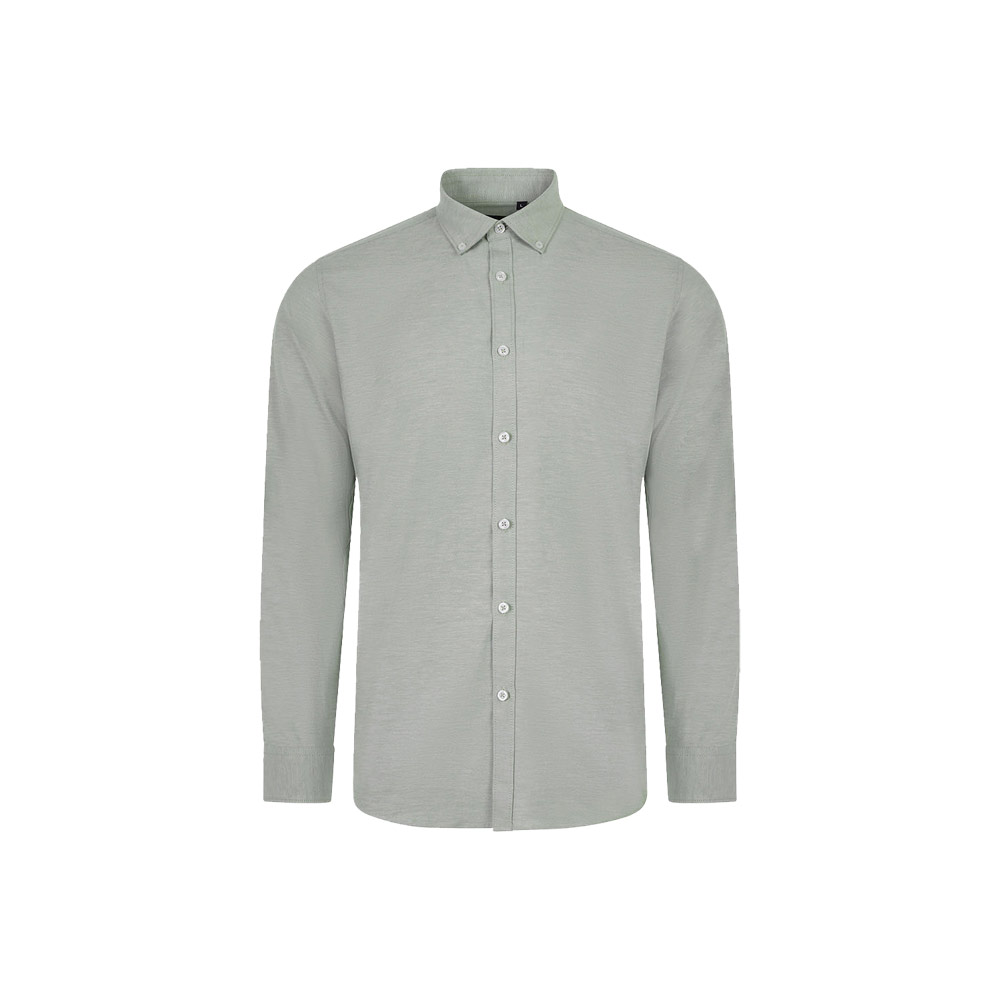 VL PRITHVI MAN. Camicia Oxford da uomo (180 g/m²) in cotone (50%), poliestere (45%) ed elastan (5%)