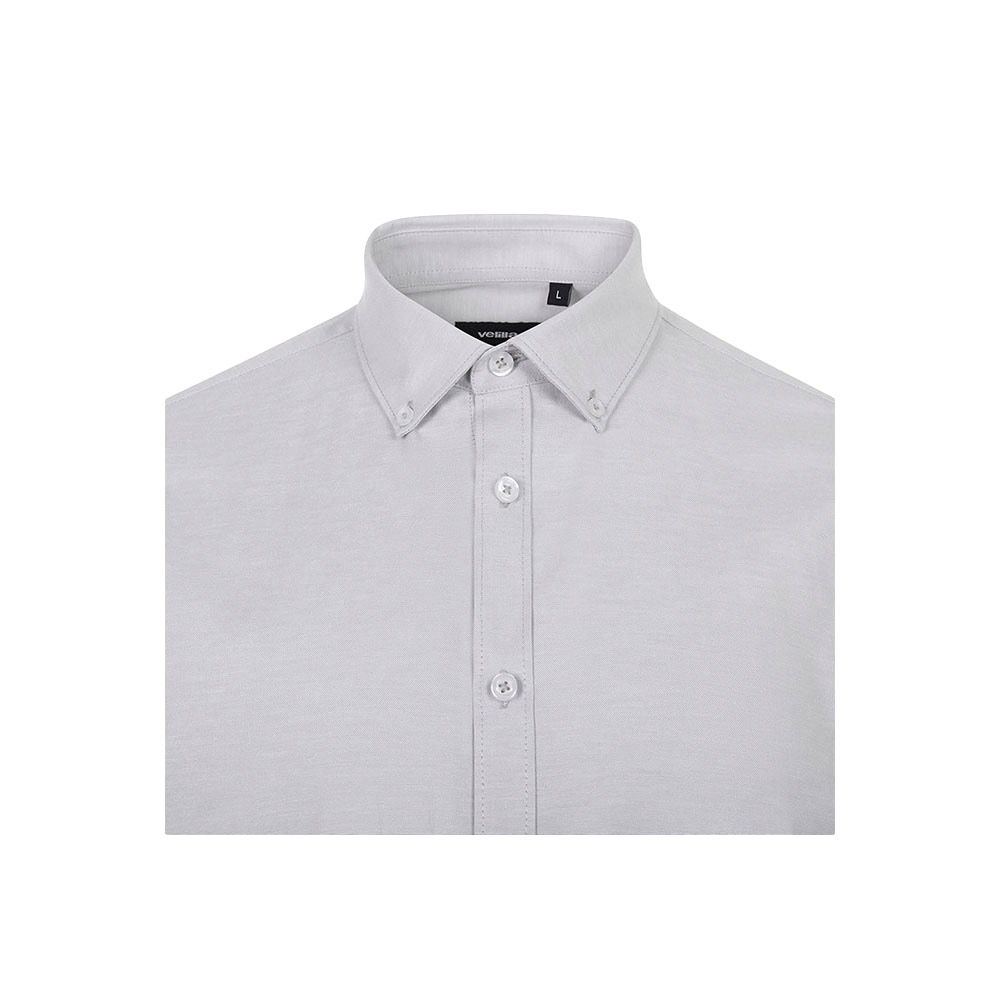 VL PRITHVI MAN. Camicia Oxford da uomo (180 g/m²) in cotone (50%), poliestere (45%) ed elastan (5%)
