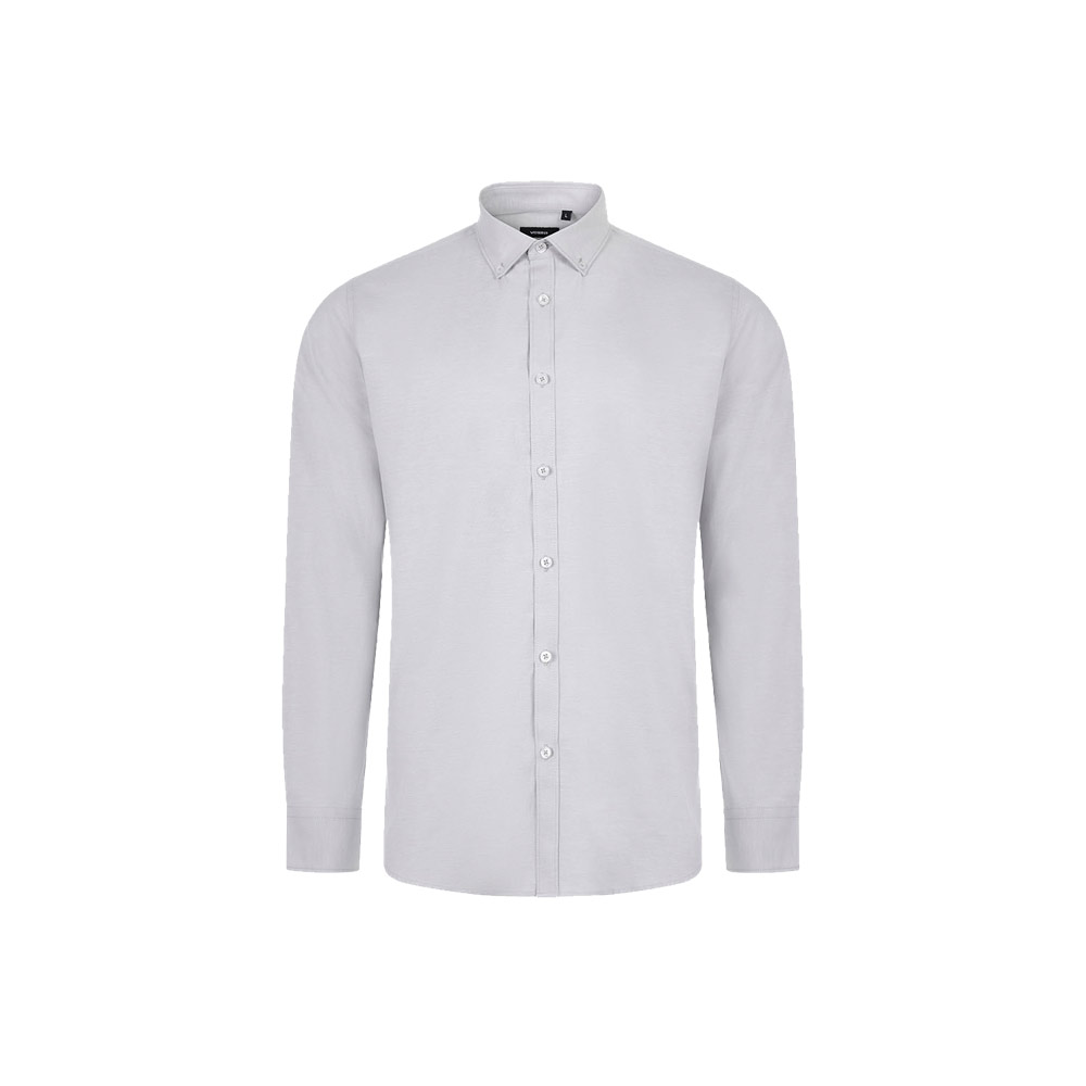 VL PRITHVI MAN. Camicia Oxford da uomo (180 g/m²) in cotone (50%), poliestere (45%) ed elastan (5%)
