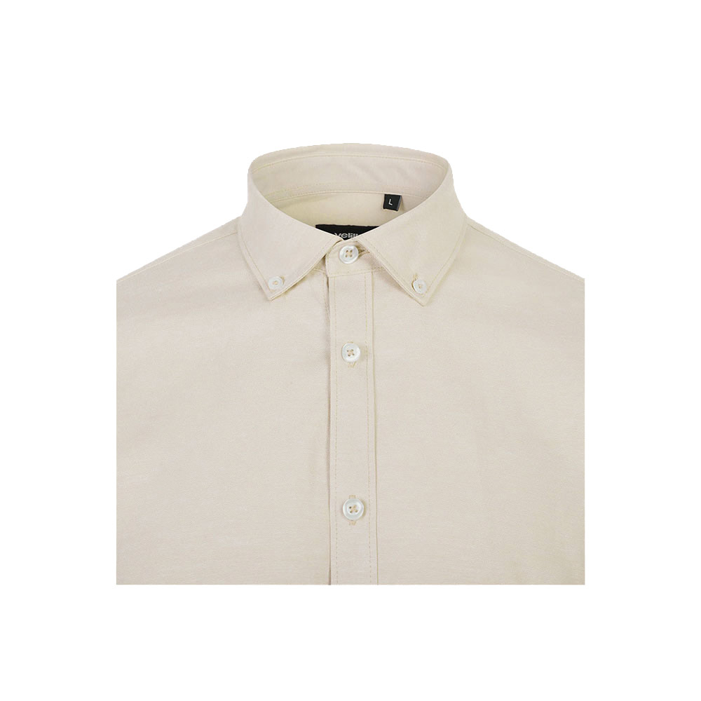 VL PRITHVI MAN. Camicia Oxford da uomo (180 g/m²) in cotone (50%), poliestere (45%) ed elastan (5%)