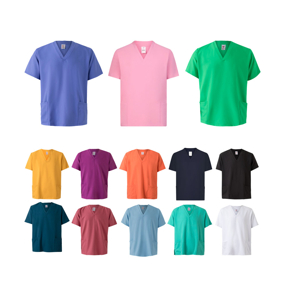 VL FLORA. Divisa a maniche corte (140 g/m²) in 100% microfibra