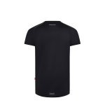 VL RHEA. Technick&eacute; tričko z materi&aacute;lu waffle (110 g/m&sup2;), vyroben&eacute; ze 100% recyklovan&eacute;ho polyesteru - Čern&aacute;