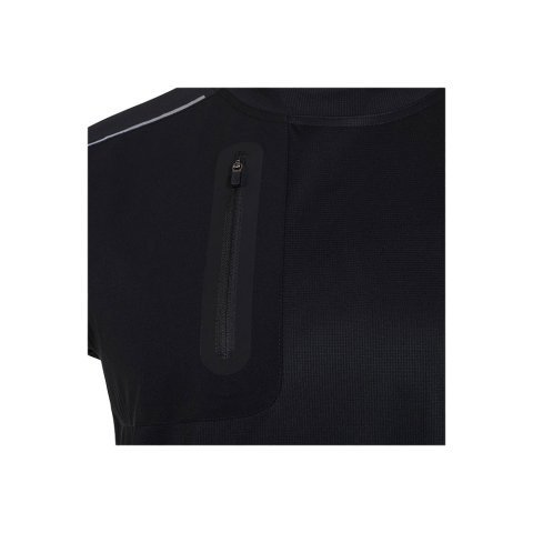 VL RHEA. Technick&eacute; tričko z materi&aacute;lu waffle (110 g/m&sup2;), vyroben&eacute; ze 100% recyklovan&eacute;ho polyesteru - Čern&aacute;