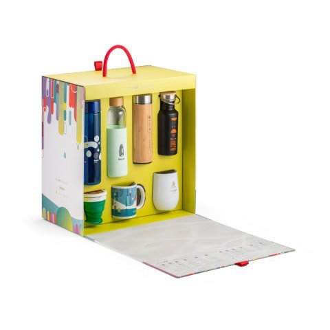 DRINKIT SHOWCASE. Marmotte de drinkware personnalis&eacute;e - Panach&eacute;