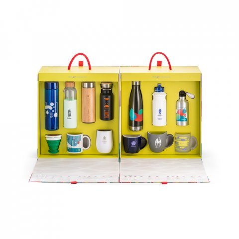 DRINKIT SHOWCASE. Marmotte de drinkware personnalis&eacute;e - Panach&eacute;