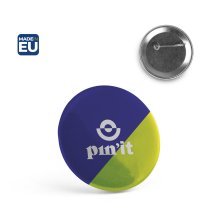 Button P'IN 6. Pin's rond avec &eacute;pingle