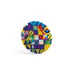 Button P'IN 7. Button P'IN 7. Pin redondo com &iacute;man - Preto