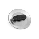 Button P'IN 8. Button P'IN 8. Insigna cu inchidere magnetica dubla - Argintiu