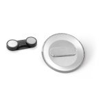 Button P'IN 8. Button P'IN 8. Insigna cu inchidere magnetica dubla - Argintiu