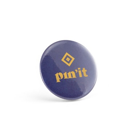 Button P'IN 8. Button P'IN 8. Insigna cu inchidere magnetica dubla - Argintiu