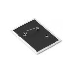 Button P'IN 13. Button P'IN 13. Vertical rectangular pin badge - 300 - Black