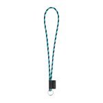 Lanyard TUBE Long (&Oslash; 7 mm). Available in 24 standard colors and fully customizable - 353 - Black/Light blue