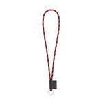 Lanyard TUBE Long (&Oslash; 7 mm). Available in 24 standard colors and fully customizable - Black/Red