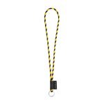 Lanyard TUBE Long (&Oslash; 7 mm). Available in 24 standard colors and fully customizable - Black/Yellow