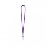 Cordino tubolare lungo (&Oslash; 7 mm). Disponibile in 24 colori standard e completamente personalizzabile - Rosa hexachrome/Blu reale