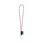 Lanyard TUBE Long (&Oslash; 7 mm). Available in 24 standard colors and fully customizable - White/Red