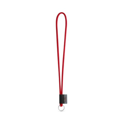 Lanyard TUBE Long (&Oslash; 7 mm). Verkrijgbaar in 96 Pantone&reg;-kleuren en volledig naar wens aan te passen - 302 - Rood
