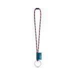 Lanyard TUBE Long (&Oslash; 7 mm). Verkrijgbaar in 96 Pantone&reg;-kleuren en volledig naar wens aan te passen - Oranje hexachrome/Royal blauw