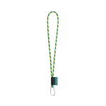 Lanyard TUBE Long (&Oslash; 7 mm). Verkrijgbaar in 96 Pantone&reg;-kleuren en volledig naar wens aan te passen - Geel/Licht blauw