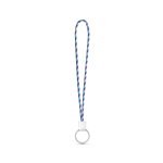Lanyard TUBE Long (&Oslash; 7 mm). Verkrijgbaar in 96 Pantone&reg;-kleuren en volledig naar wens aan te passen - Paars/Licht blauw