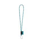 Lanyard TUBE Long (&Oslash; 7 mm). Verkrijgbaar in 96 Pantone&reg;-kleuren en volledig naar wens aan te passen - Wit/Licht blauw