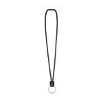 Lanyard NAUTIC Long (&Oslash; 7 mm). Erh&auml;ltlich in 12 Standardfarben und vollst&auml;ndig individualisierbar - 300 - Schwarz