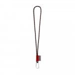 Lanyard NAUTIC Long (&Oslash; 7 mm). Erh&auml;ltlich in 12 Standardfarben und vollst&auml;ndig individualisierbar - Schwarz/Rot