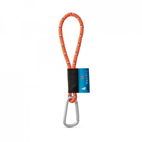 Lanyard NAUTIC Short (&Oslash; 7 mm). Dispon&iacute;vel em 12 cores standard e totalmente personaliz&aacute;vel - Laranja hexachrome