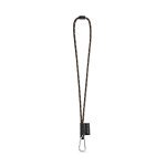 Lanyard NAUTIC Long (&Oslash; 7 mm). Verkrijgbaar in 96 Pantone&reg;-kleuren en volledig naar wens aan te passen - Zwart/Oranje