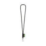 Lanyard NAUTIC Long (&Oslash; 7 mm). Verkrijgbaar in 96 Pantone&reg;-kleuren en volledig naar wens aan te passen - Zwart/Groen