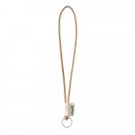 Lanyard CORK Long (&Oslash; 5 mm). Totalmente personaliz&aacute;vel - Natural