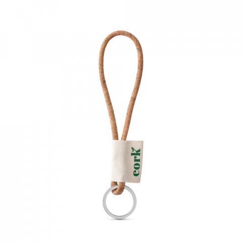 Lanyard CORK Short Slim (&Oslash; 3 mm). Fully customizable