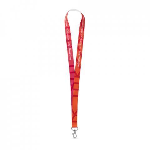 Lanyard SUBLIMATION Long I (20 mm) em poli&eacute;ster, sublima&ccedil;&atilde;o de 1 lado e totalmente personaliz&aacute;vel