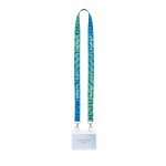 Lanyard SUBLIMATION Long II Duo (20 mm) aus recyceltem Polyester (100% rPET), mit 2 N&auml;hten, Sublimation auf beiden Seiten und vollst&auml;ndig individualisierbar