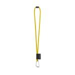 75089. SET Lanyard TUBE Long (&Oslash; 7 mm) with D-shape carabiner 55 mm and safety lock &Oslash; 7 mm - 310 - Yellow