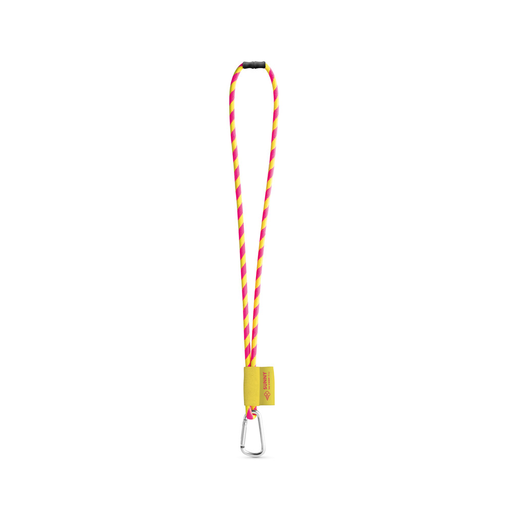 75089. SET Lanyard Tube Long (Ø 7 mm) con moschettone a D da 55 mm e chiusura di sicurezza da Ø 7 mm