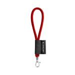 75090. SET Lanyard TUBE Short (&Oslash; 7 mm) with Hook Trigger Snap 9 mm - 302 - Red