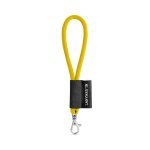 75090. SET Lanyard TUBE Short (&Oslash; 7 mm) with Hook Trigger Snap 9 mm - 310 - Yellow