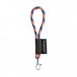 75090. SET Lanyard TUBE Short (&Oslash; 7 mm) with Hook Trigger Snap 9 mm - Hexachrome orange/Royal blue