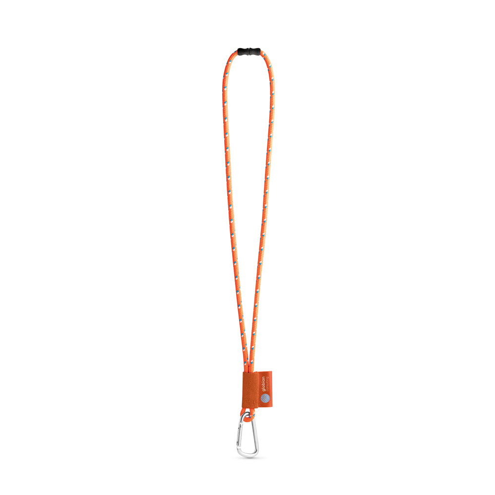 75091. SET Lanyard NAUTIC Lungo (Ø 7 mm) con Moschettone a D da 55 mm e Chiusura di Sicurezza da Ø 7 mm