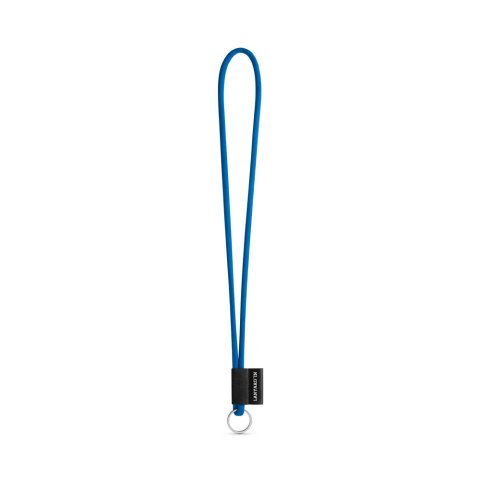 75093. SET Lanyard TUBE Long (&Oslash; 7 mm) with Ring &Oslash; 32 mm - 303 - Blue