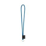 75093. SET Lanyard TUBE Long (&Oslash; 7 mm) with Ring &Oslash; 32 mm - 303 - Blue