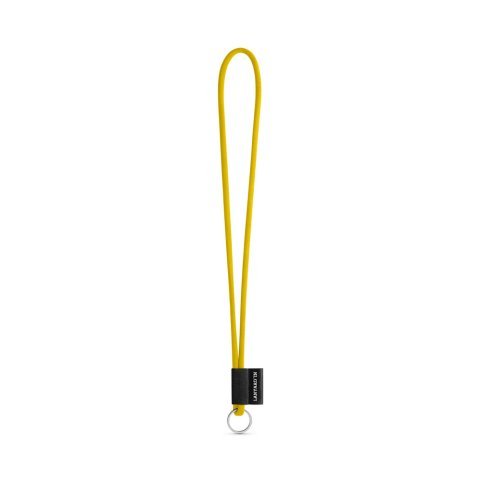 75093. SET Lanyard TUBE Long (&Oslash; 7 mm) with Ring &Oslash; 32 mm - 310 - Yellow