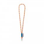 Lanyard TUBE Long (&Oslash; 7 mm). Dispon&iacute;vel em 17 cores standard e totalmente personaliz&aacute;vel - Amarelo hexachrome/Rosa hexachrome