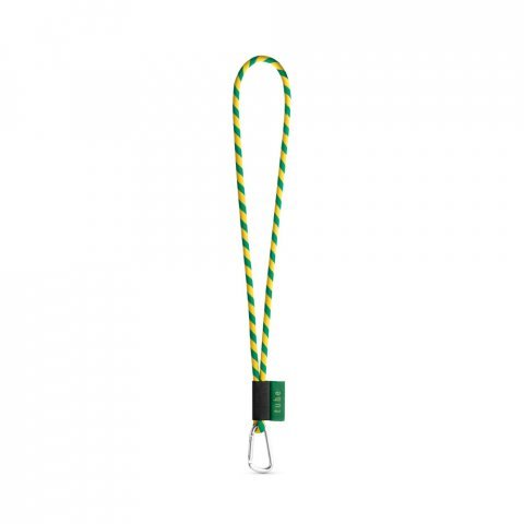 Lanyard TUBE Long (&Oslash; 7 mm). Dispon&iacute;vel em 17 cores standard e totalmente personaliz&aacute;vel - Amarelo/Verde