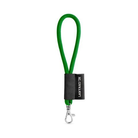 Lanyard TUBE Short (&Oslash; 7 mm). Disponibile in 17 colori standard e completamente personalizzabile - 307 - Verde